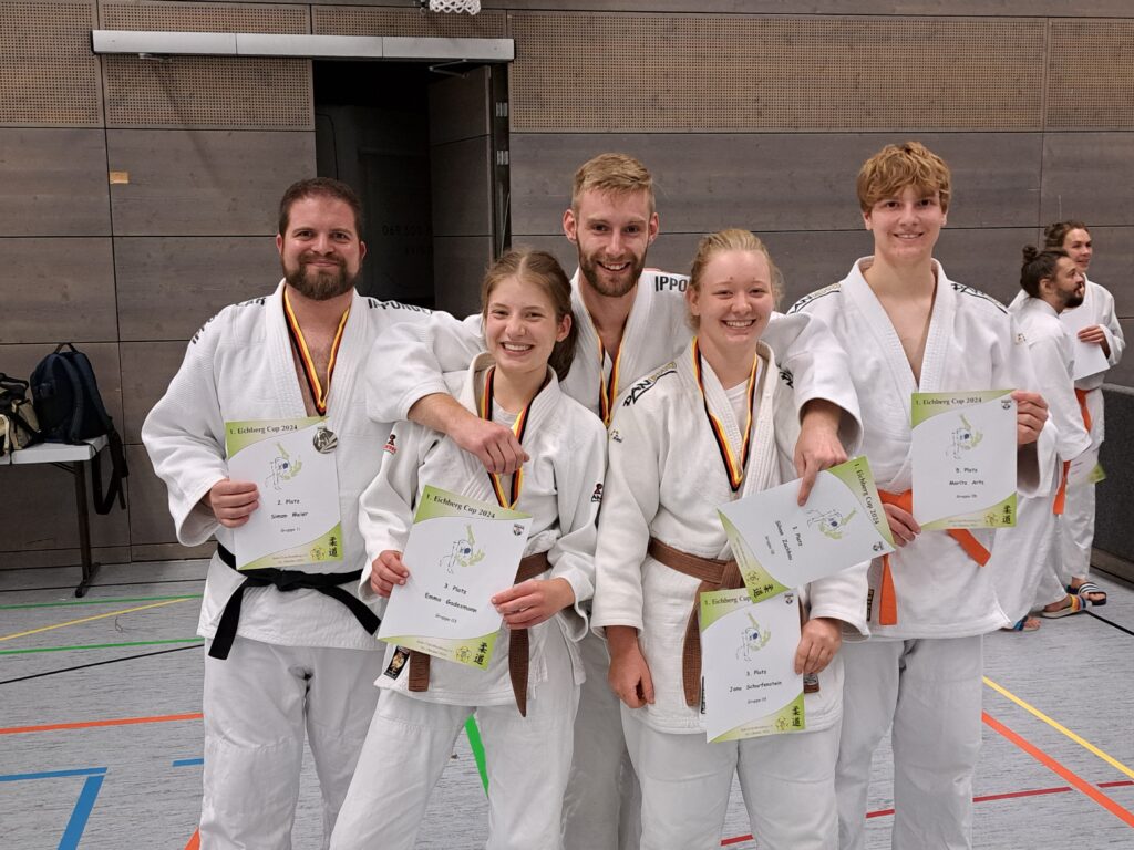 Emma, Jana, Moritz, Silvan und Simon beim Eichberg Cup in Blumberg